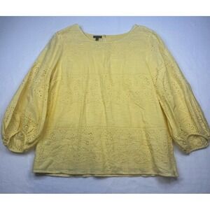 Talbots Top Large Womens Summer Boho NWOT